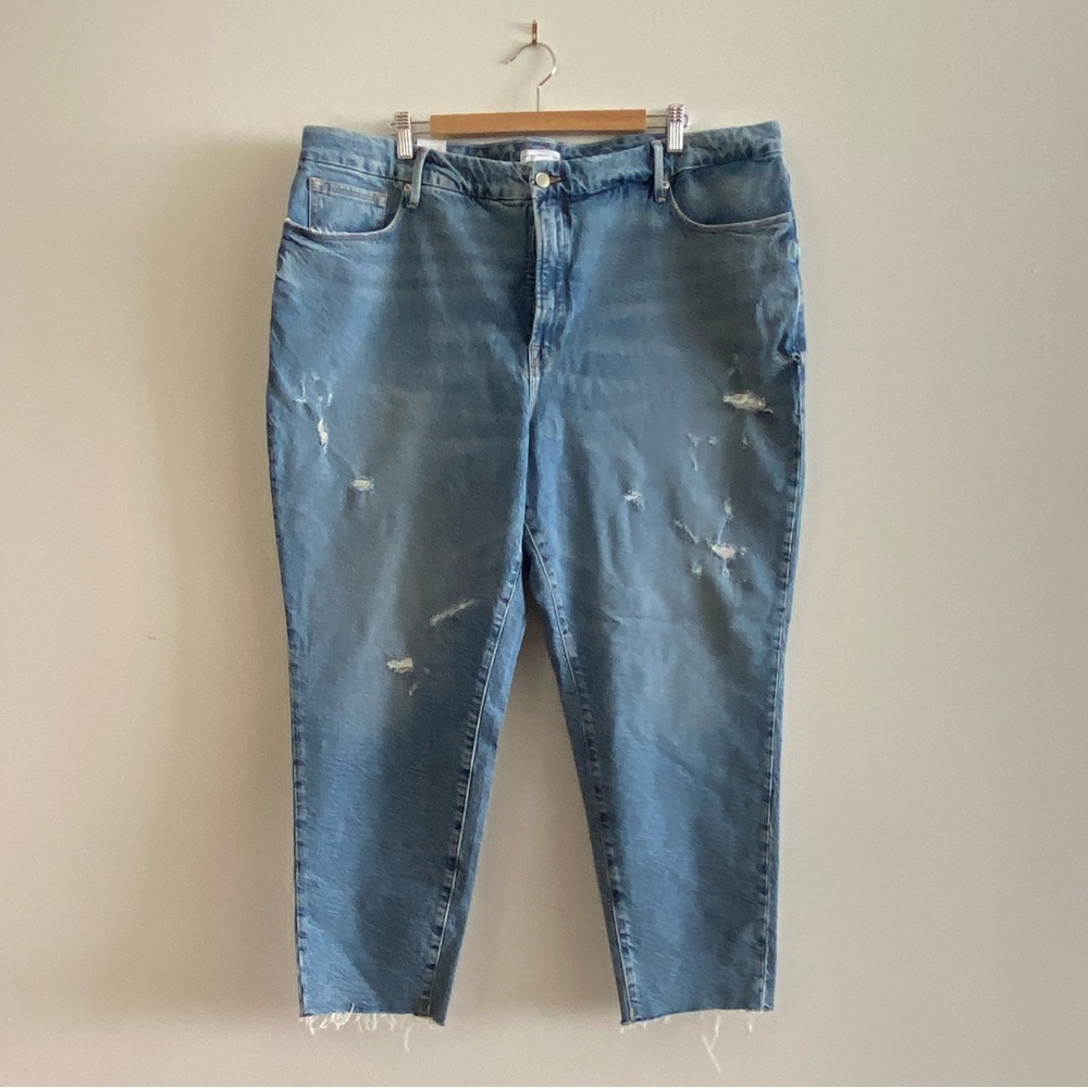 Good American weekender high waisted jeans NWT